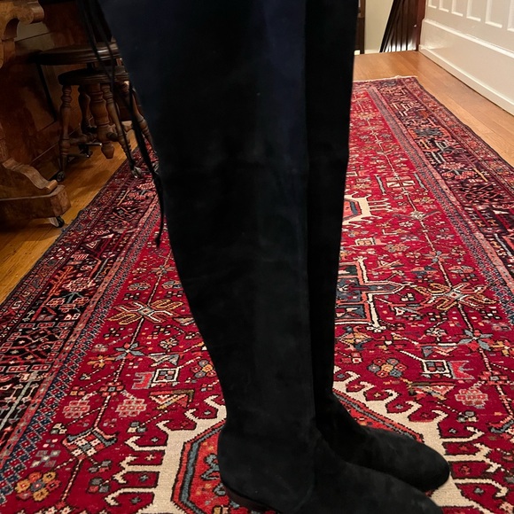 Stuart Weitzman black suede over the knee boot-9.5 - Picture 3 of 6